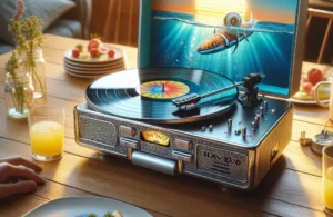 Vitrola Raveo Chrome Ocean com Bluetooth e USB