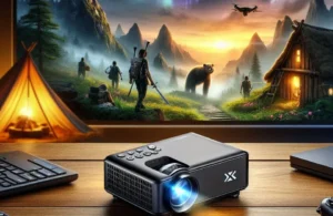 Projetor Portátil 4K 1080p com Android 11, Wi-Fi 6 e Bluetooth