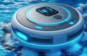 Aspirador de Piscina Robô Sem Fio 30W com Sucção Potente