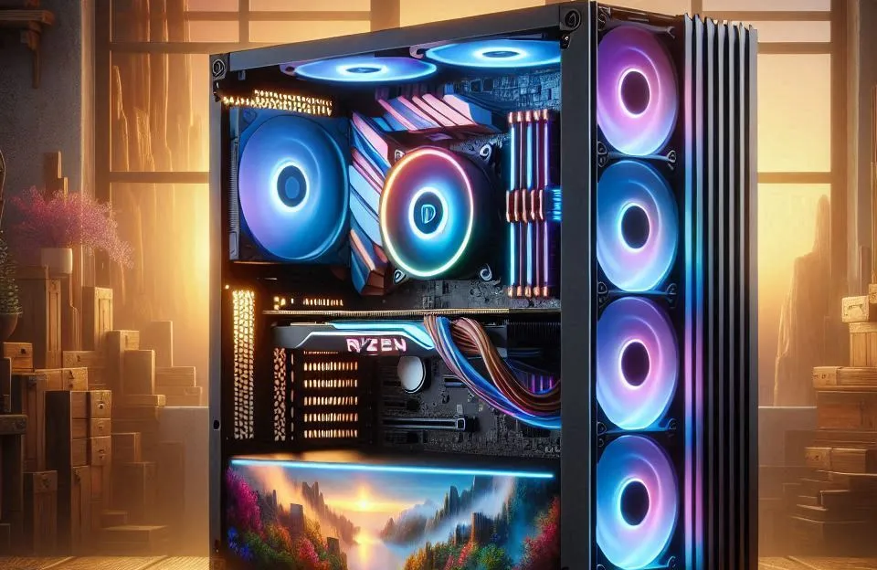 Monte seu PC: Ryzen 5 5600, RTX 4060 Ti, 16GB, 1TB SSD