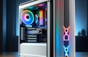 Gabinete Mid-Tower Nova Branco com 1 Fan LED 7 Cores - PCYES