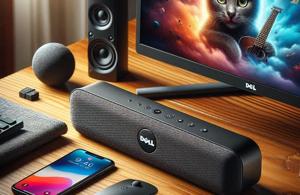 Caixa de Som Slim com Microfone Dell SoundBar SB522A