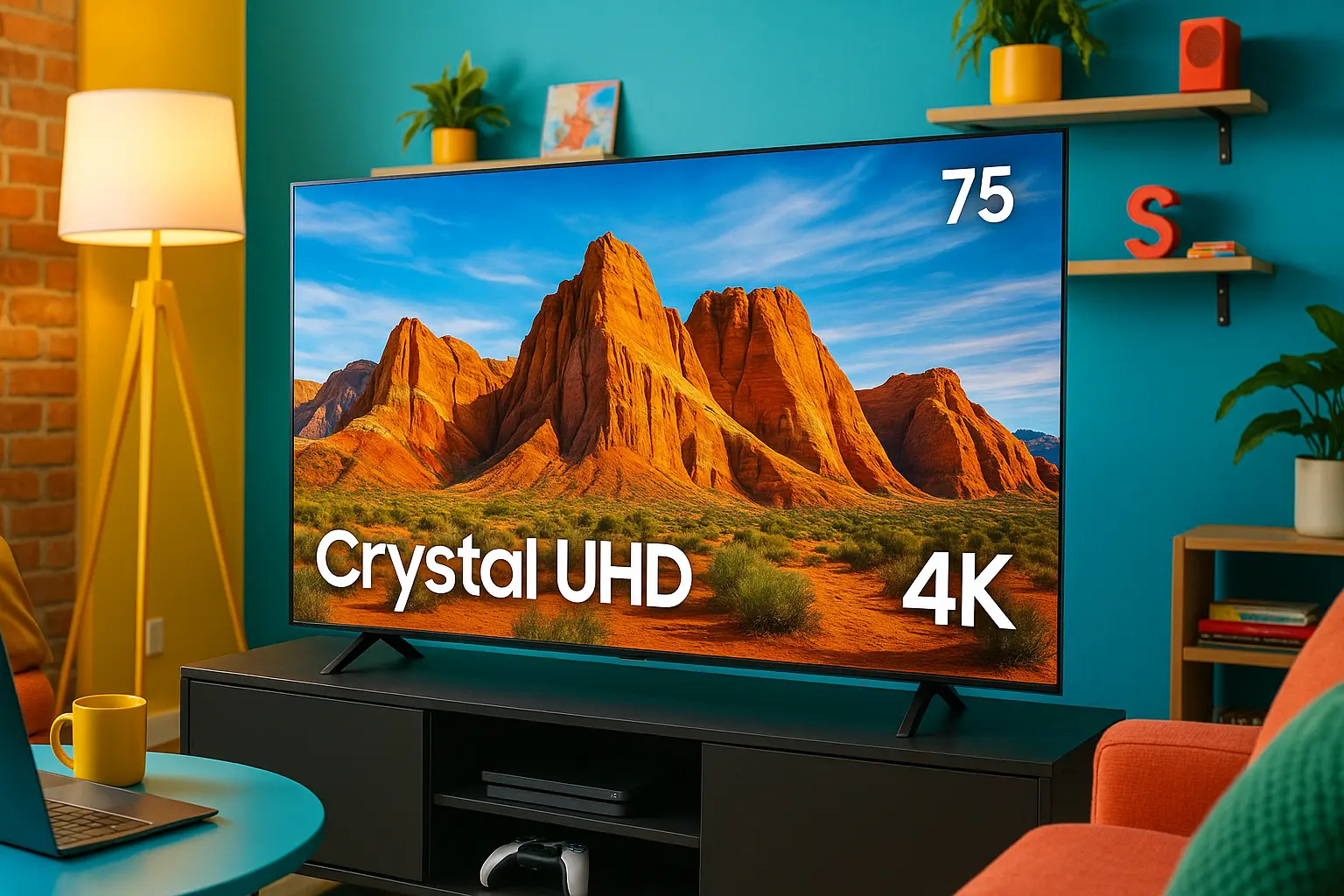 Top Cinco Samsung smart big TV 75” crystal uhd 4k 75du8000 2024