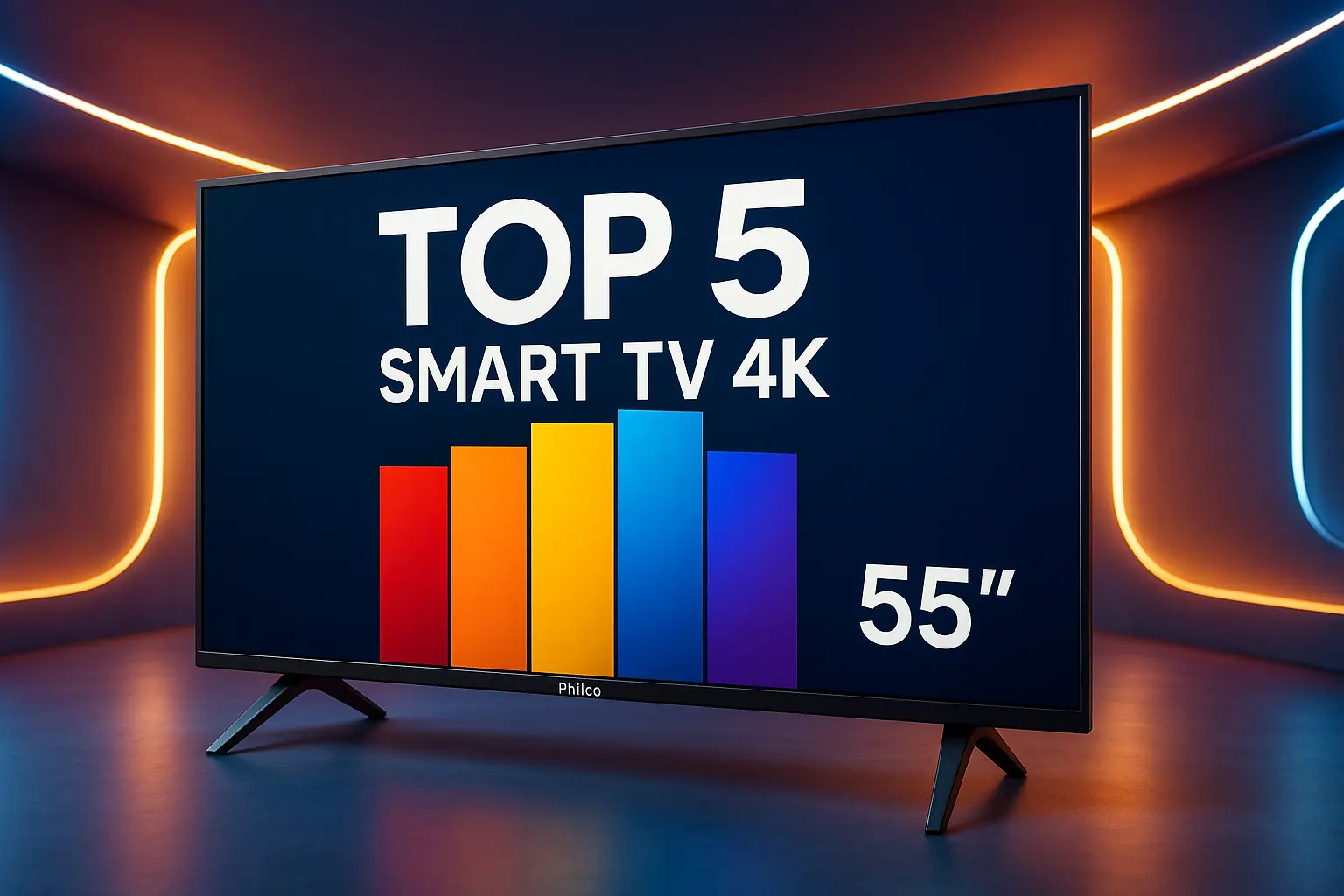 Principais Cinco smart tv 4k 55 polegadas philco