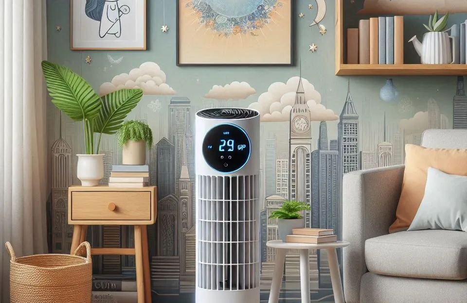 WAP Ventilador de Torre AIR SILENCE com Timer e 4 Velocidades