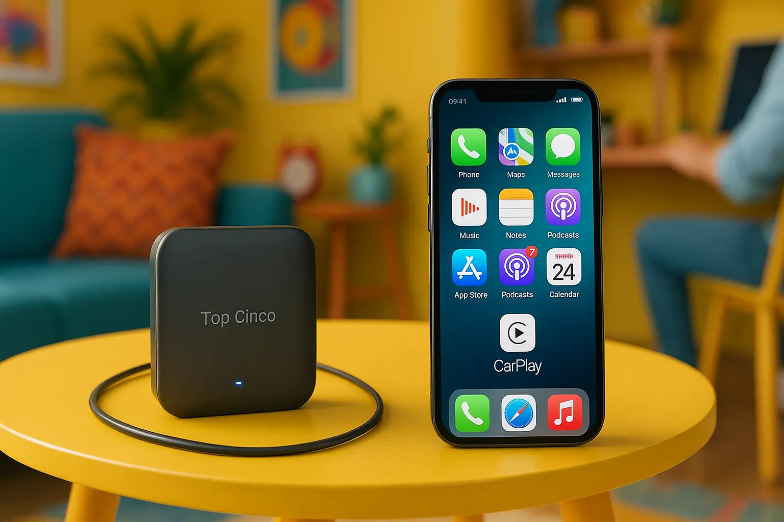 Top Cinco carplay sem fio