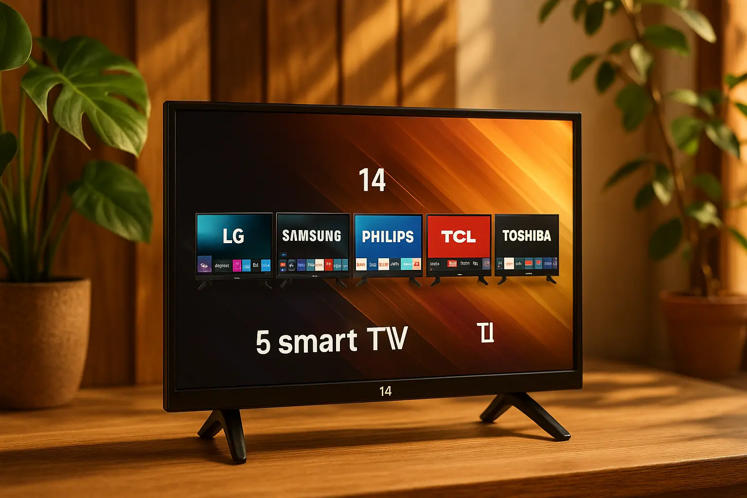 Cinco Principais Modelos de TV pequena smart 14 polegadas