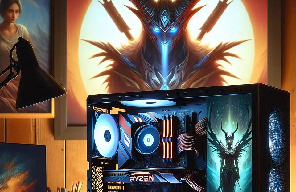Monte seu PC: Ryzen 7 5700X, RX 7600, 16GB, 480GB SSD