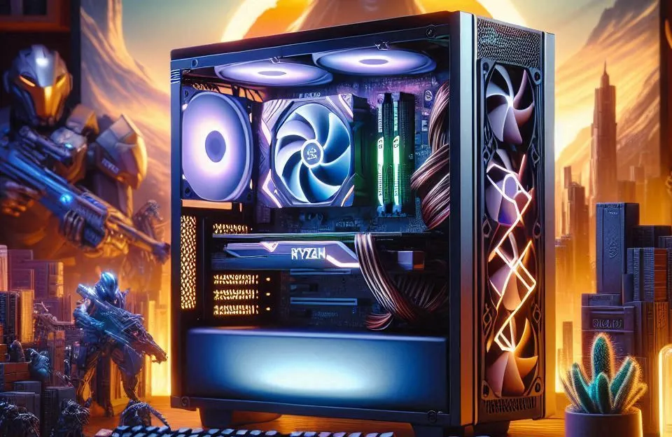 Monte seu PC: Ryzen 7 5700, RTX 4060 Ti, 16GB, 1TB SSD