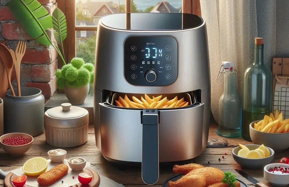 Fritadeira Air Fryer Britânia 5,5L 1500W BFR50 Redstone