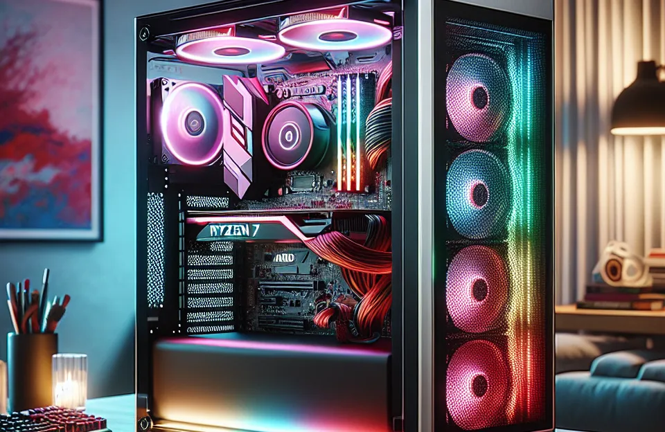 Monte seu PC: Ryzen 7 7700X, RTX 4070 Ti Super, 32GB, 1TB SSD
