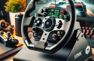 Volante Gamer com Pedal GW180 Vinik para PC / PS4 / Xbox / Switch – Conforto e Performance