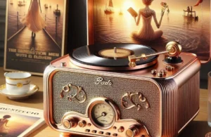 Raveo Vitrola Sonetto Rose Gold com Bluetooth e USB