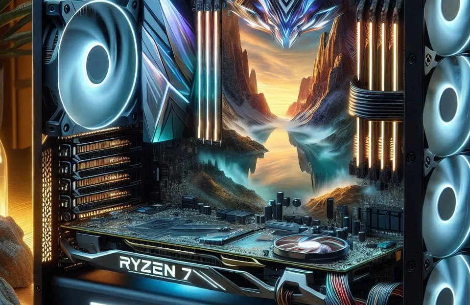 Monte seu PC: Ryzen 7 5800X, RX 7700 XT, 16GB, 1TB SSD