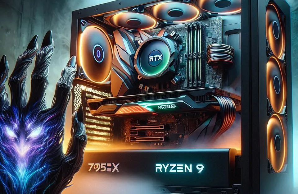 Monte seu PC: Ryzen 9 7950X3D, RTX 4080 Super, 32GB, 2TB SSD