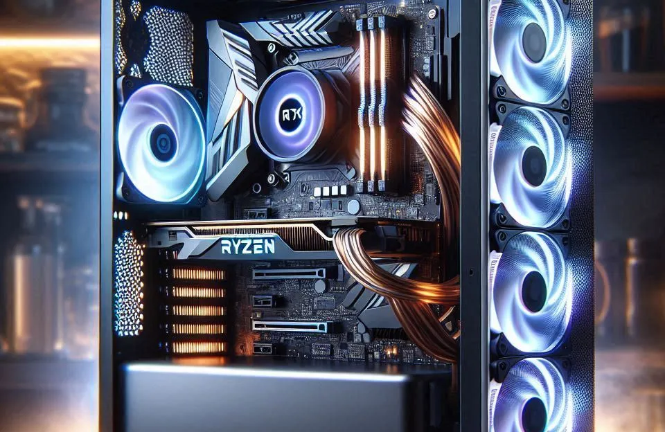 Monte seu PC: Ryzen 5 8400F, RTX 3050, 16GB, 480GB SSD