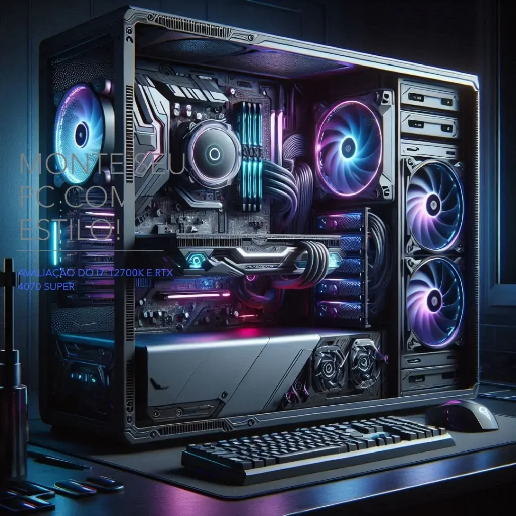 Monte seu PC: i7-12700K, RTX 4070 Super, 16GB, 1TB SSD