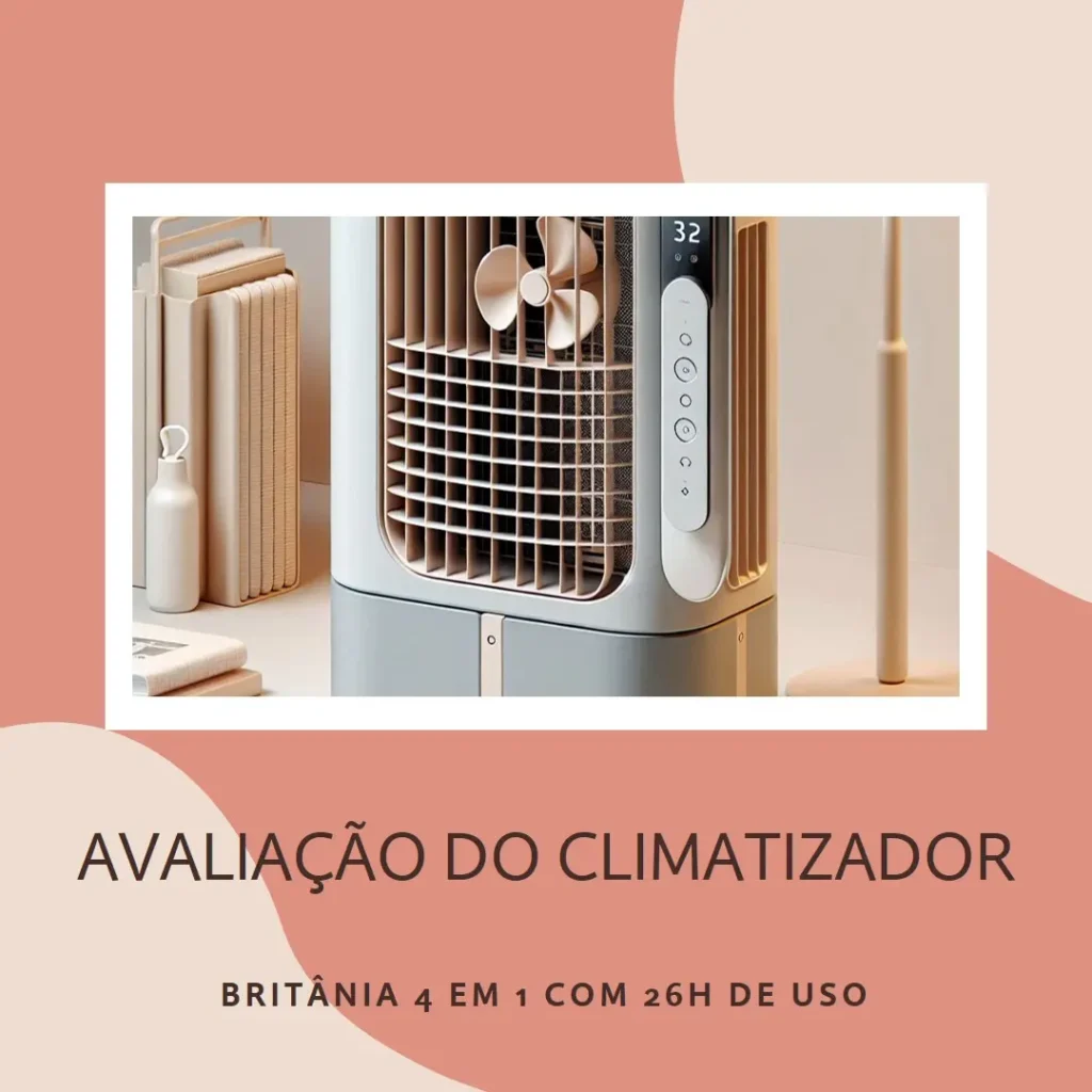 Climatizador de Ar Britânia 4 em 1 com 26h de Autonomia