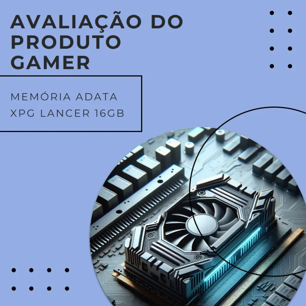 Memória Desktop Gamer Adata XPG Lancer 16GB DDR5 5200MHz
