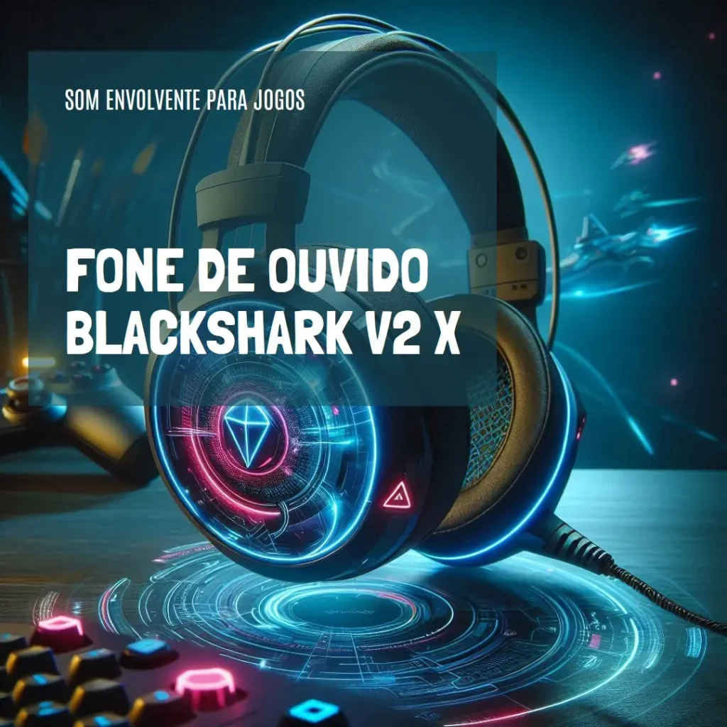 Fone de Ouvido BlackShark V2 X: Som Envolvente para Jogos
