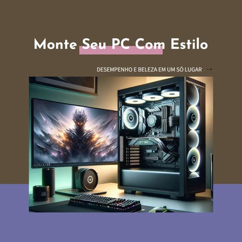 Monte seu PC: i5-14400F, GTX 1650, 16GB, 512GB SSD