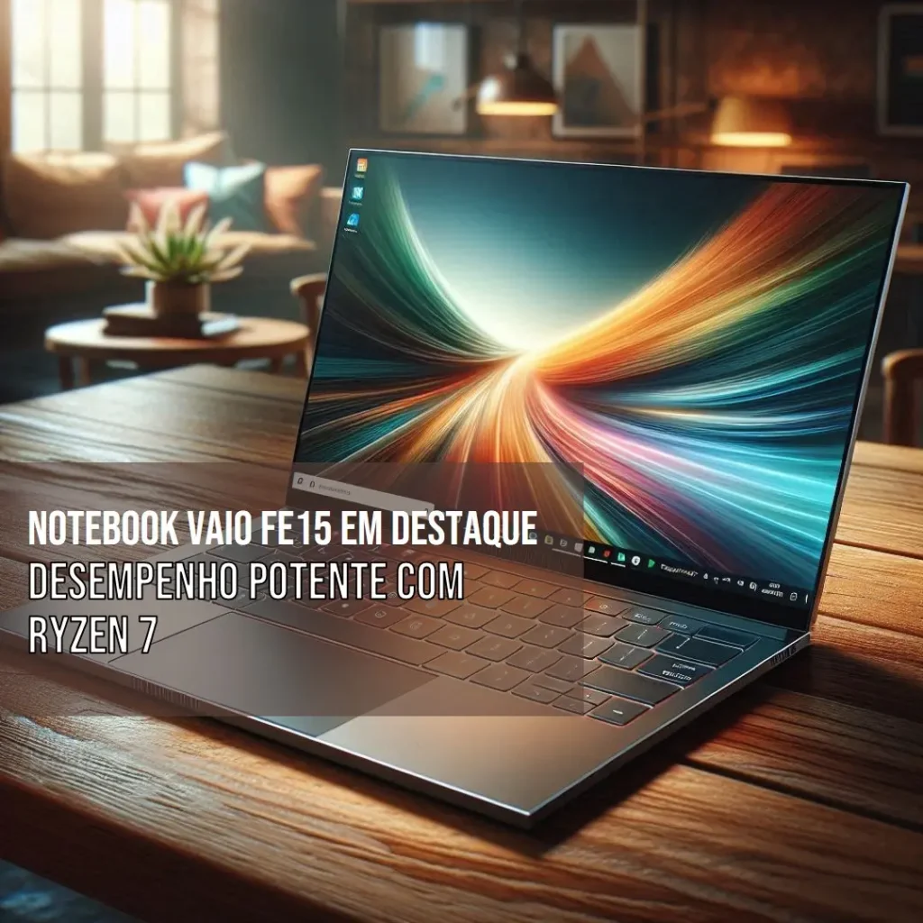 Notebook VAIO FE15: Desempenho Potente com Ryzen 7 e 16GB RAM