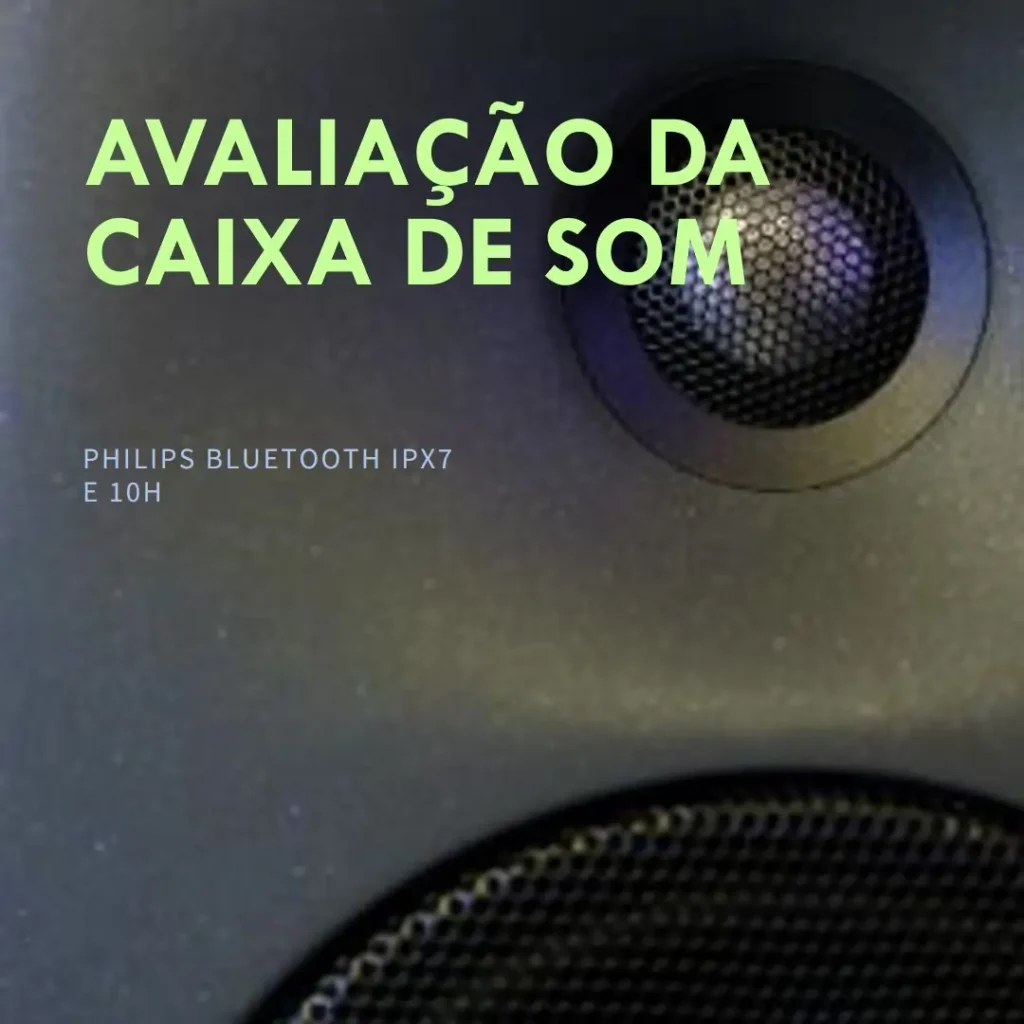 PHILIPS Caixa de Som Bluetooth IPX7 e 10h de Bateria