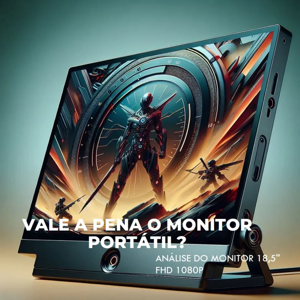 Monitor Portátil 18,5'' FHD 1080P USB-C e HDMI – Vale a Pena?