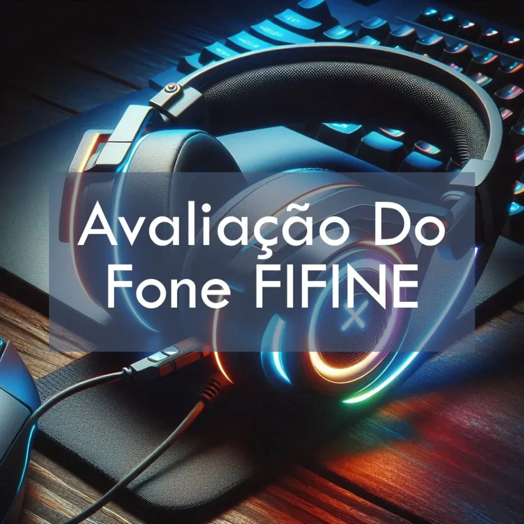 Fone de Ouvido FIFINE para PC com Som Surround 7.1 e RGB