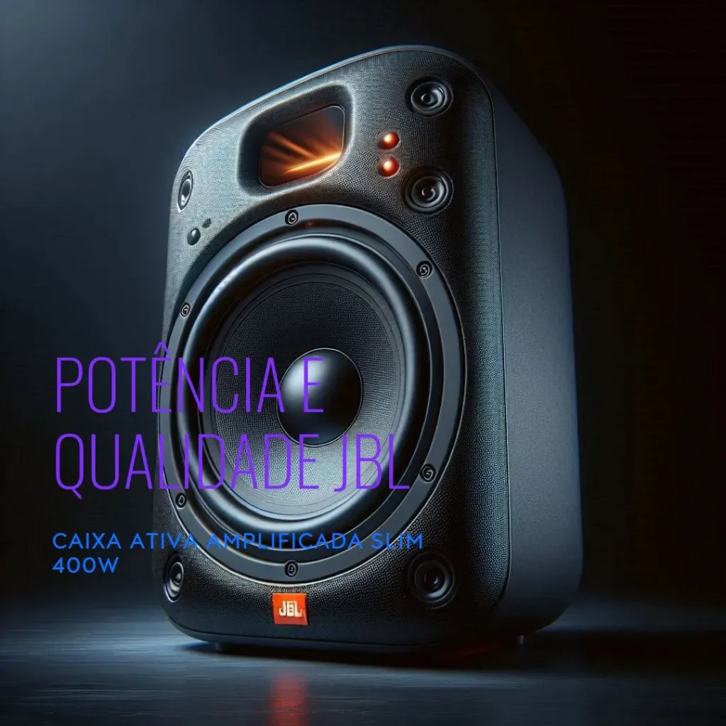 Caixa Ativa Amplificada JBL Sw8a-Ms Slim 400W RMS: Potência e Qualidade