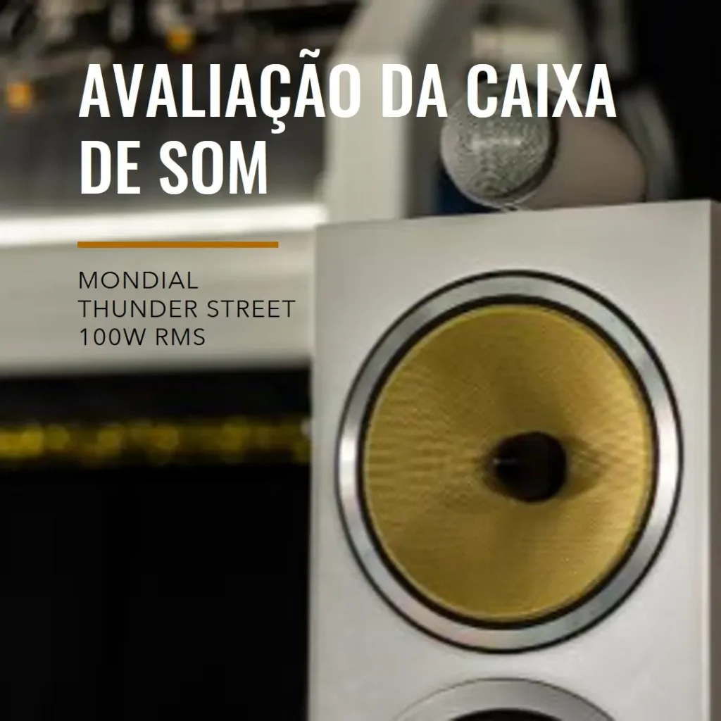 Caixa de Som Amplificada Mondial Thunder Street 100W RMS