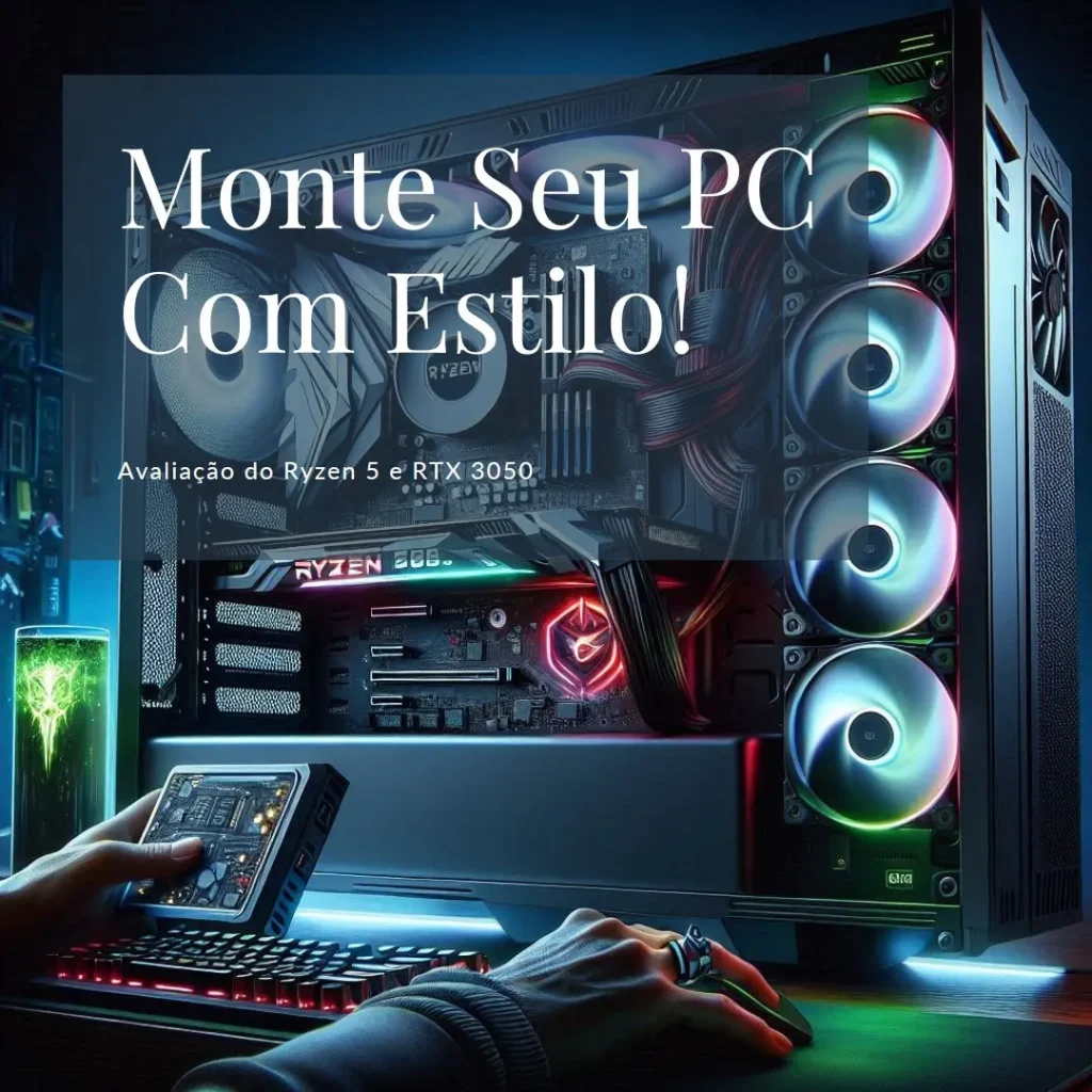 Monte seu PC: Ryzen 5 5600X, RTX 3050, 16GB, 512GB SSD