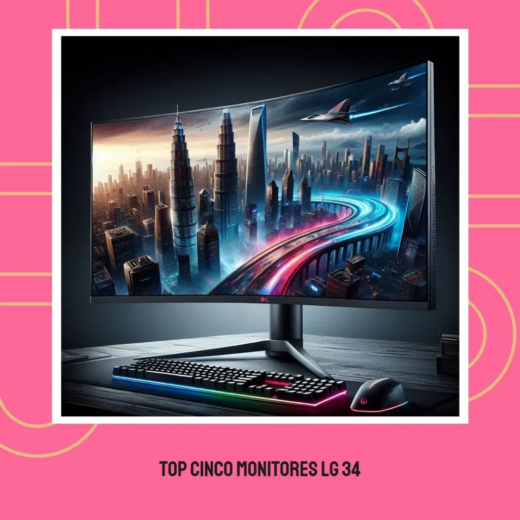 Top Cinco monitor LG 34 curvo ultrawide 144hz 1ms motion 34uc79g