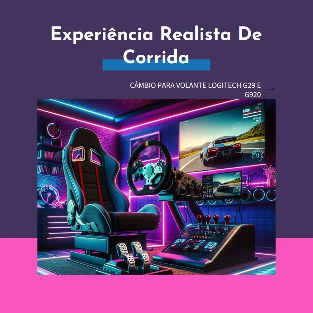Câmbio para Volante Logitech G29 e G920 Shifter Logitech: A Experiência Realista de Corrida