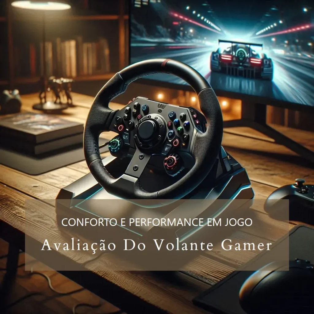 Volante Gamer com Pedal GW180 Vinik para PC / PS4 / Xbox / Switch – Conforto e Performance