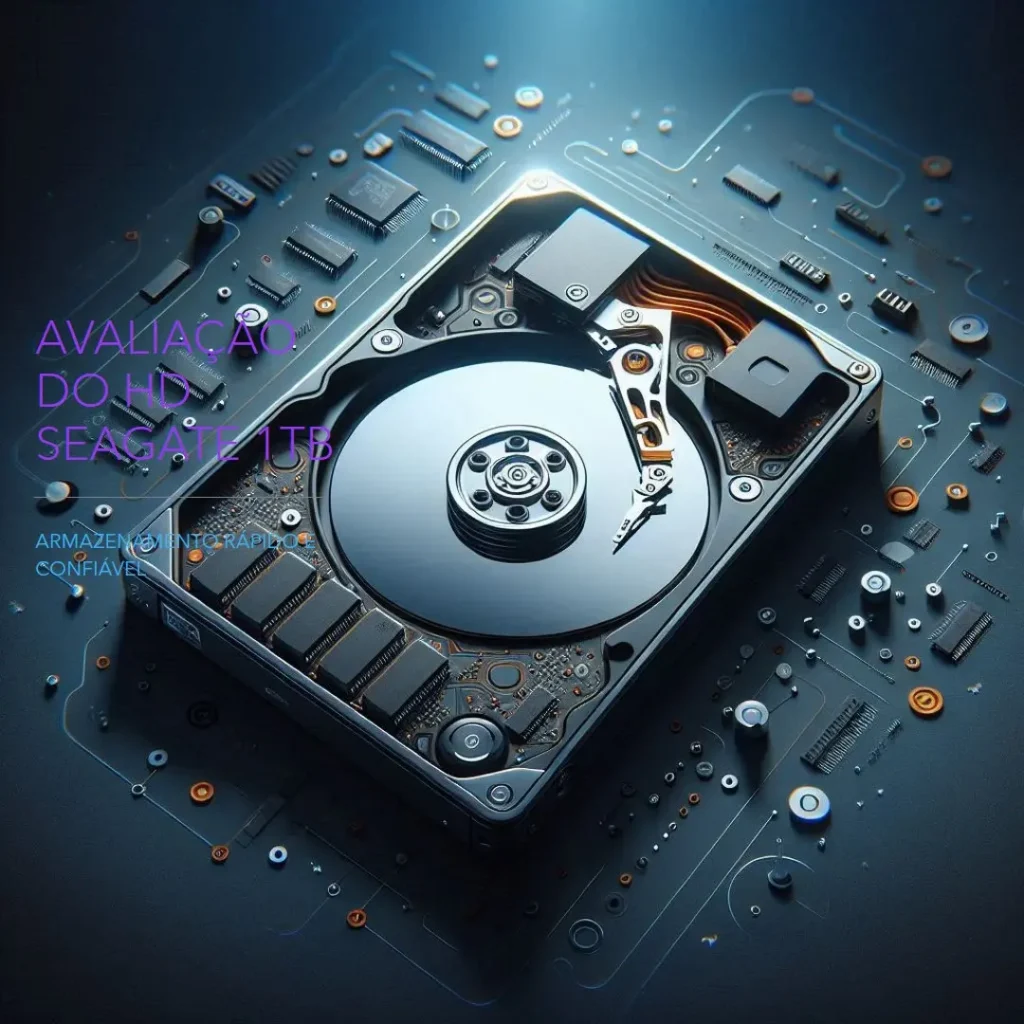 HD 1TB para Desktop Seagate 3.5” SATA3 – Armazenamento rápido e confiável