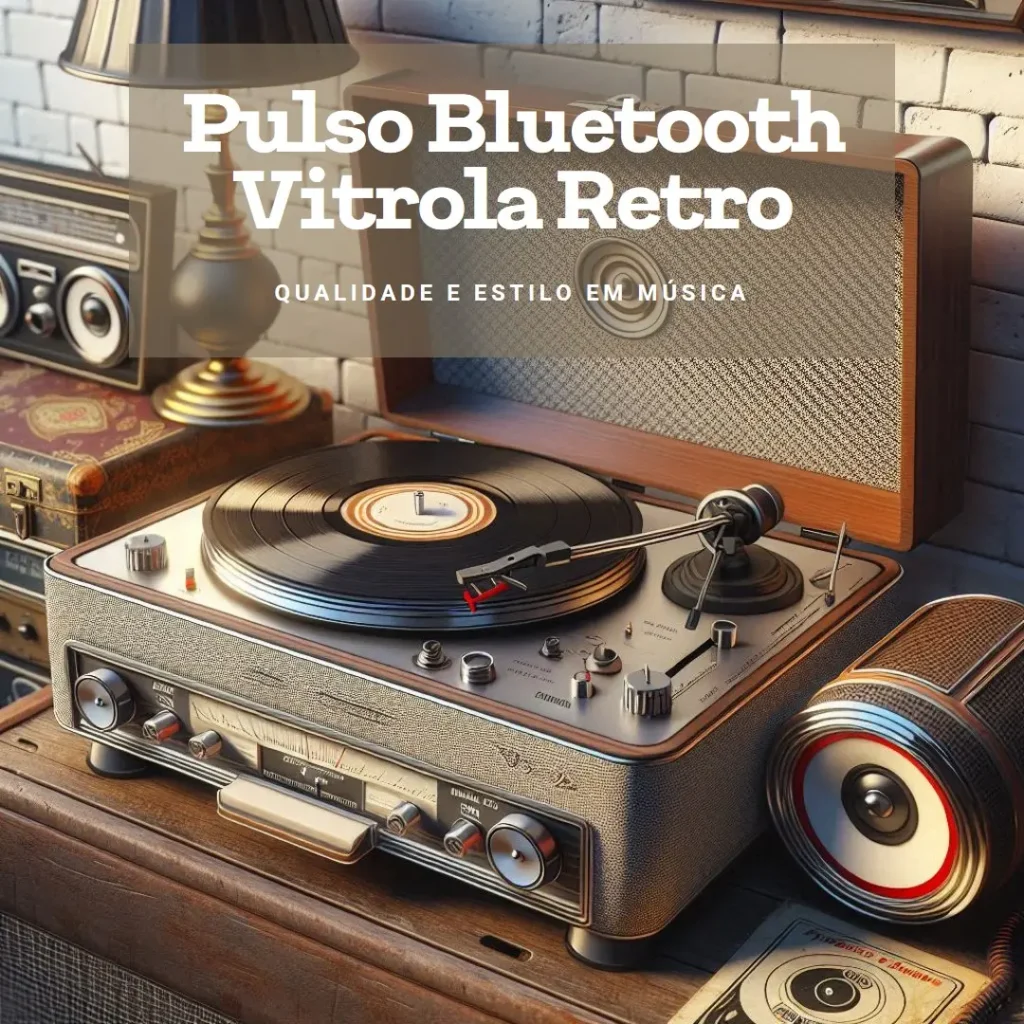 Vitrola Retro Bluetooth Pulse Morrison SP613 – Qualidade e Estilo