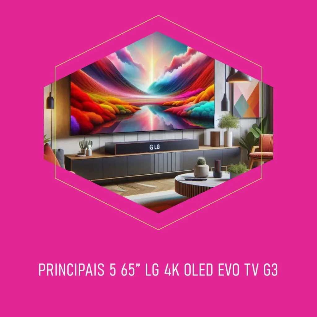 Principais 5 65” LG 4k OLED EVO TV g3