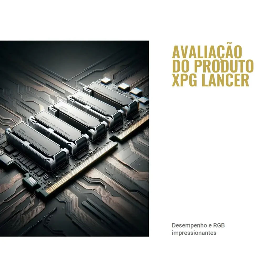 XPG Lancer Blade DDR5 6000MHz CL30 32GB performance e RGB
