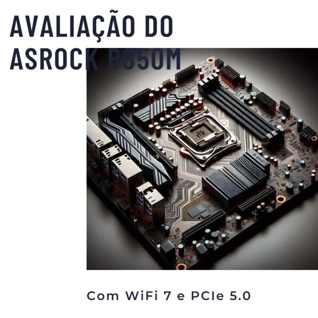 ASRock B850M Steel Legend com WiFi 7 e PCIe 5.0