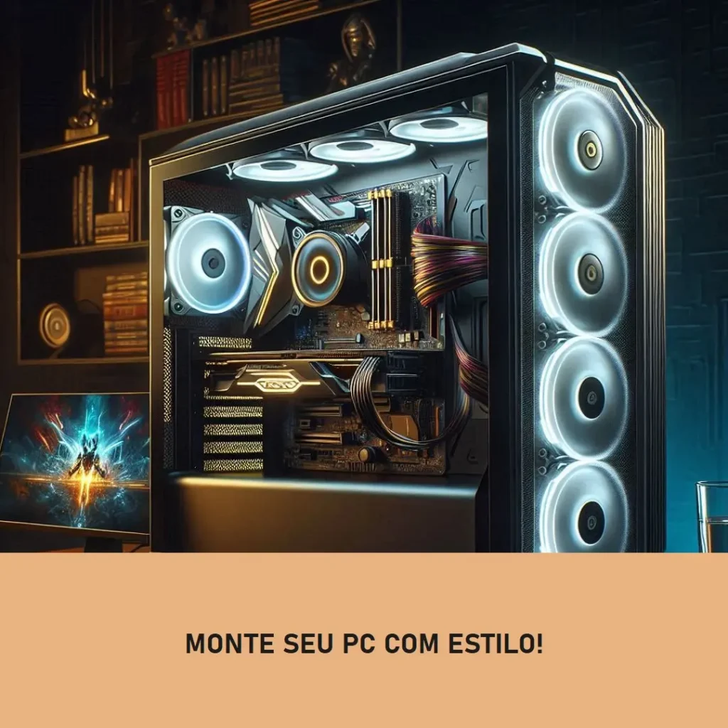 Monte seu PC: i3-14100F, RTX 2060 Super, 16GB, SSD 480GB
