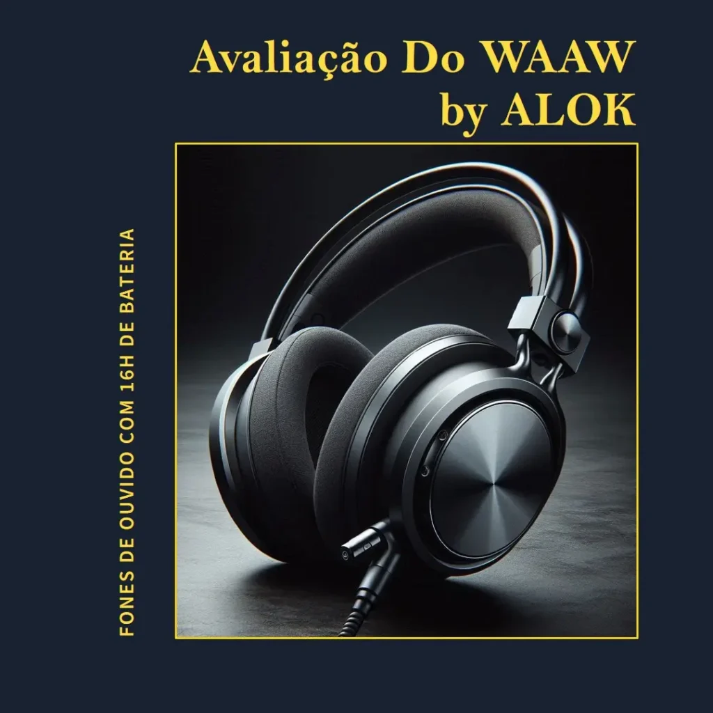 WAAW by ALOK Gamer MOB 200EB Bluetooth com 16h e Baixa Latência