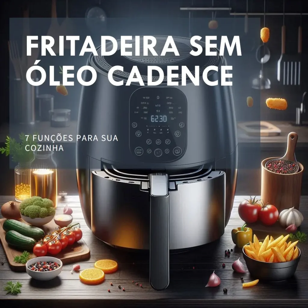 Fritadeira Sem Óleo Cadence Dream 3L com 7 Funções