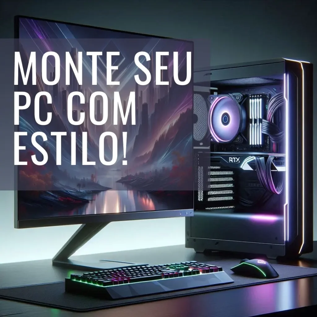 Monte seu PC: Intel i3-14100F, RTX 2060, 16GB, SSD 480GB