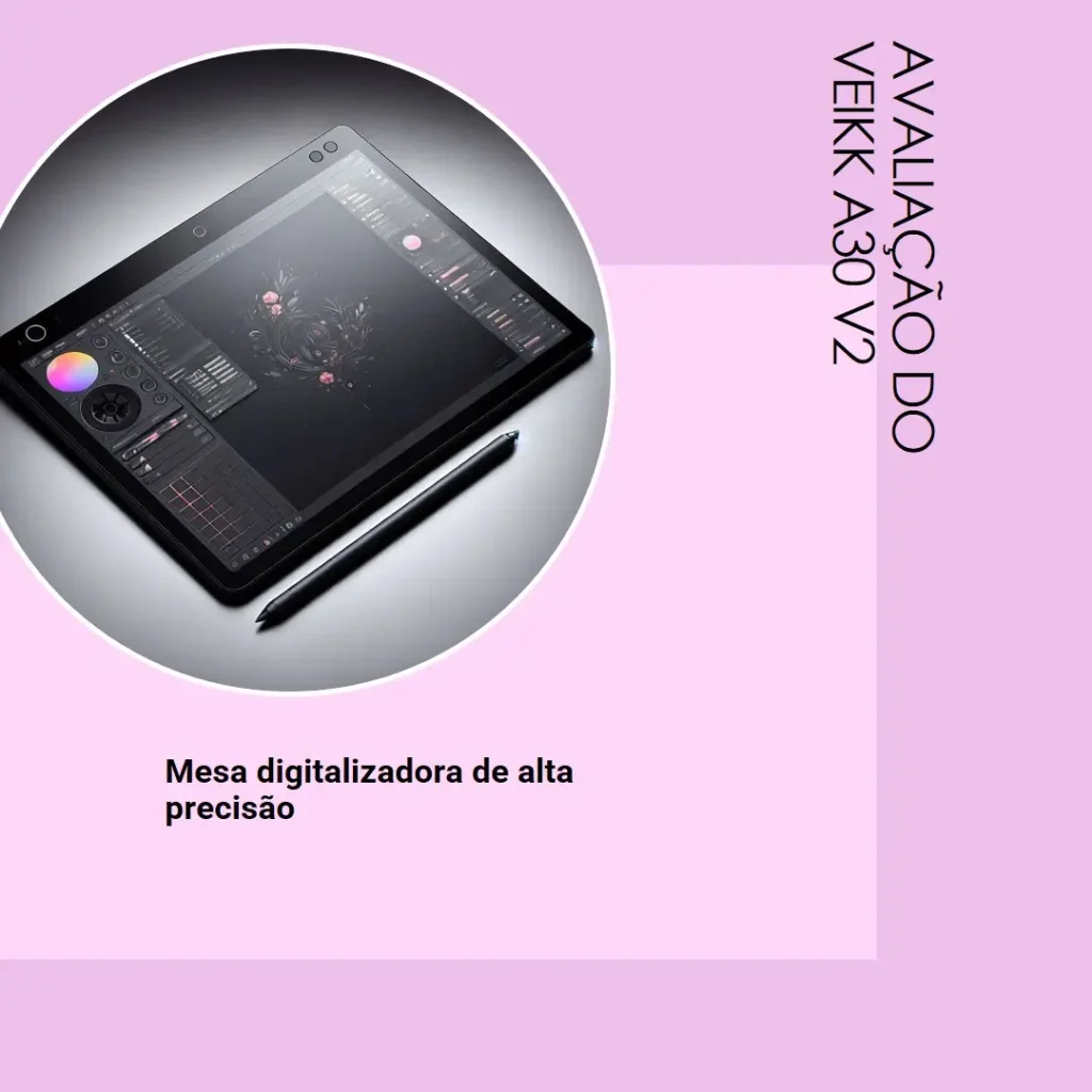 VEIKK A30 V2 Mesa Digitalizadora com Alta Precisão