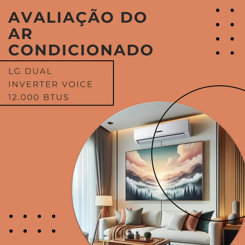 Ar Condicionado LG Dual Inverter Voice 12.000 Btus Quente e Frio