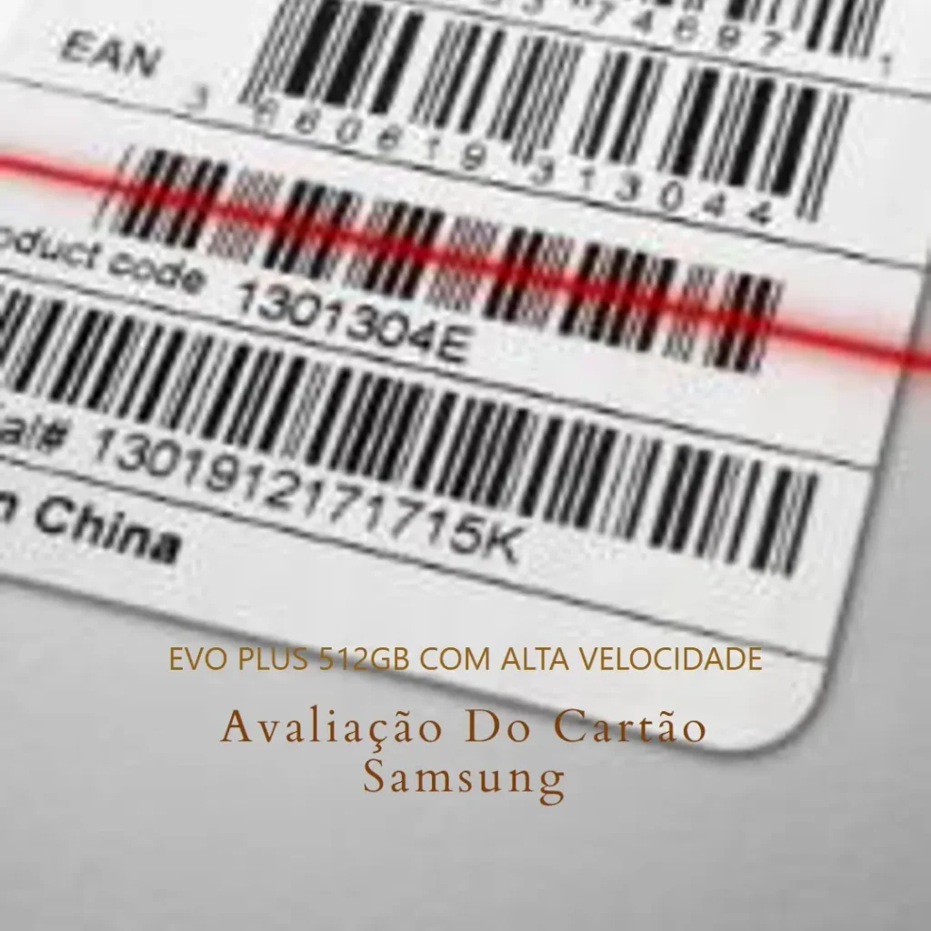 Cartão Samsung EVO Plus 512GB Micro SDXC com Alta Velocidade