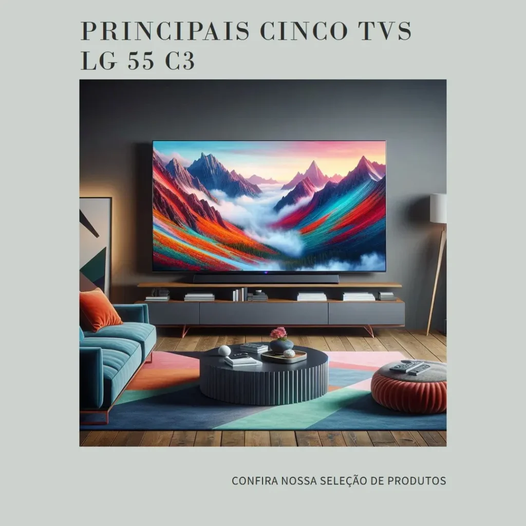 Principais Cinco TV LG 55 c3 OLED EVO smart TV 4k