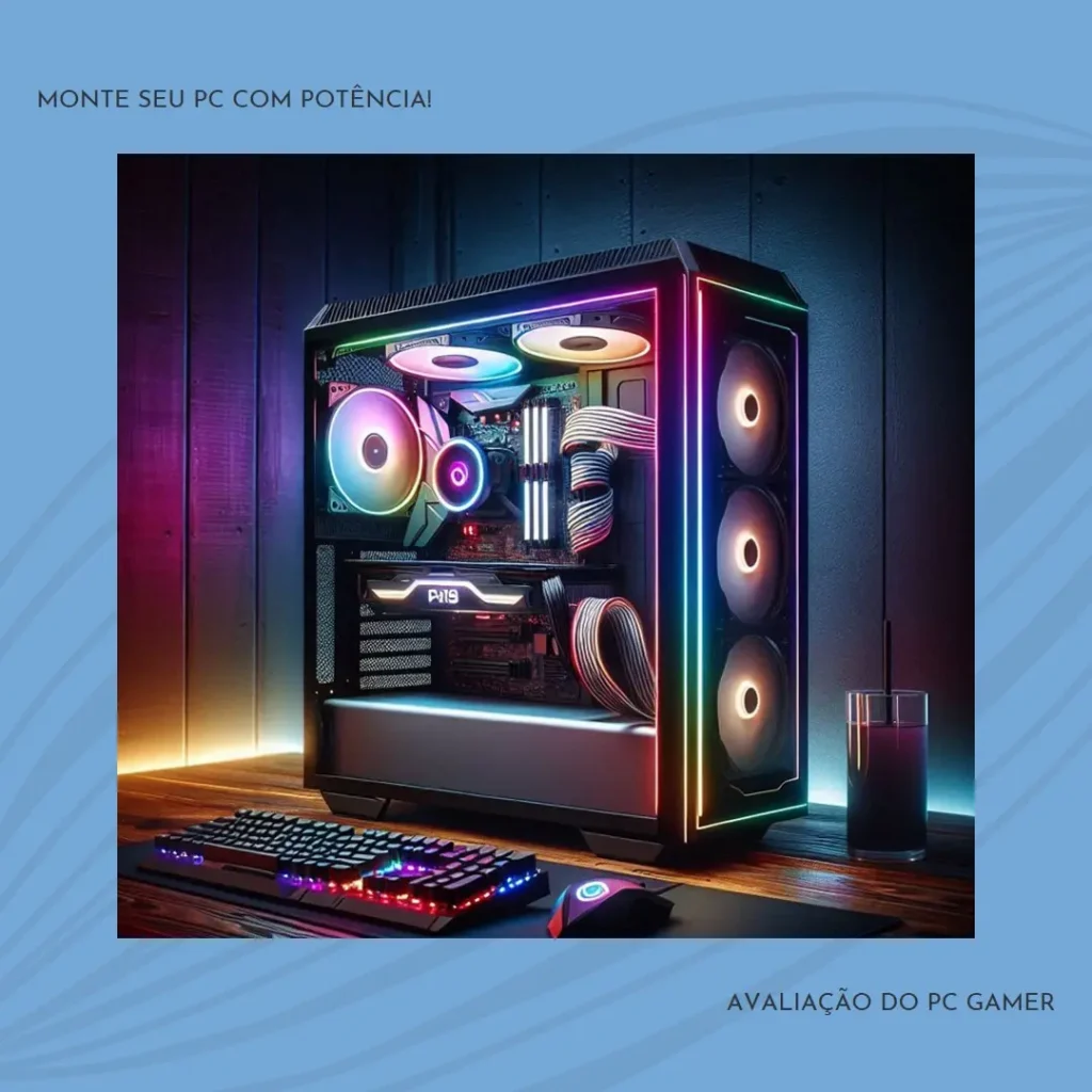 Monte seu PC: Intel i5-13600KF, RTX 4070 Super, 16GB, 480GB SSD