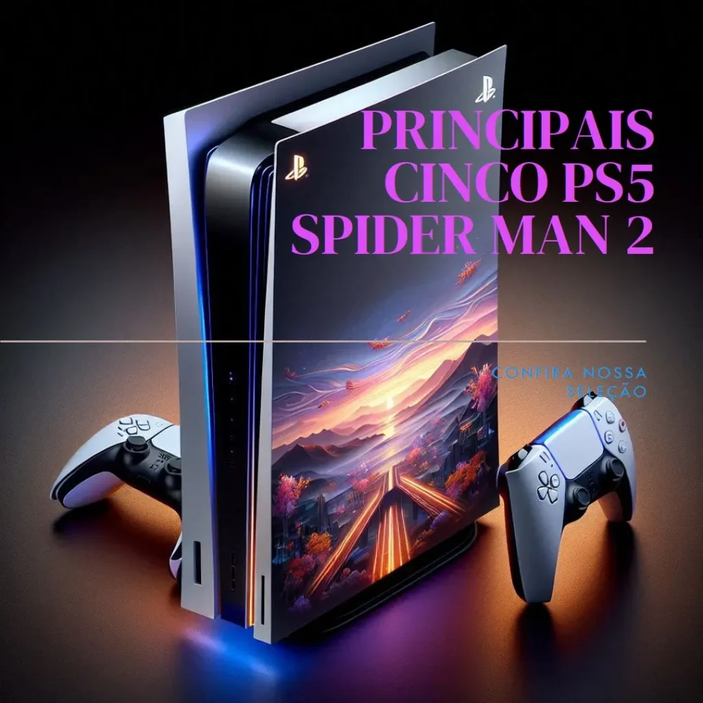 Principais Cinco PS5 spider man 2 console